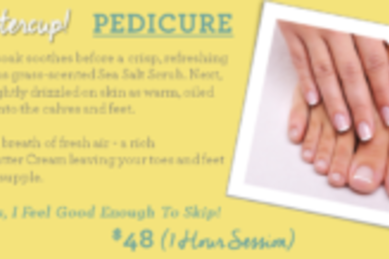 Wake Up Buttercup Pedicure