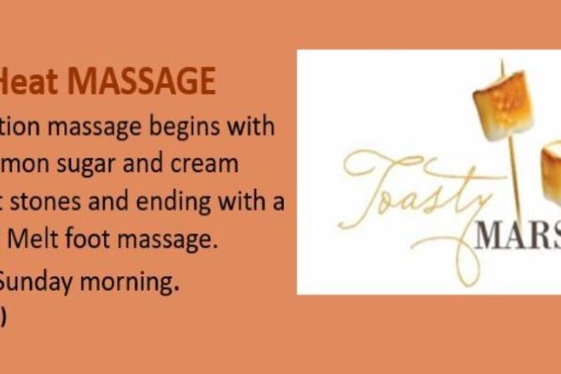 Relax with Our Toasty Marshmallow Massage